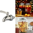 thumbnail image 1 of Stainless Steel Beverage Water Dispenser Spigot, Food Grade 304 Faucet Tap Replacement for Wine Barrels and Drink Jugs, Leak-Proof and Easy to Install, 1 of 9