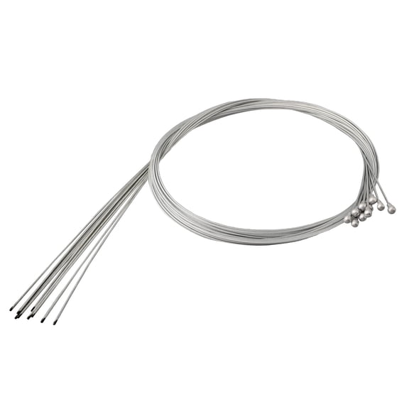 Stainless Steel Bicycle Brake Cable for Road Bike 1.5x1700mm Silver 10 Pack
