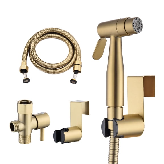 Stainless Steel Bidet Sprayer For Toilet Finish With Jet And Soft Spray Modes Handheld Cloth Diaper Bathing Pets Feminine Wash