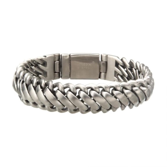 Stainless Steel Big 15mm Double Chain Bracelet