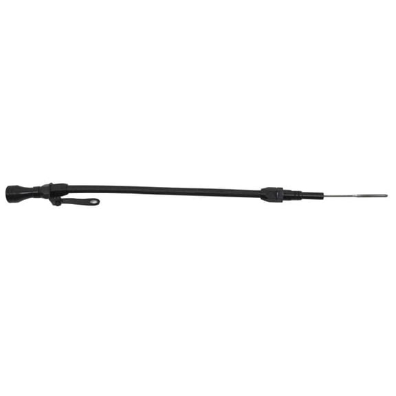 Stainless Steel Billet Handle Flexible Dipstick - Natural for Braided 1956-90 Chevy BB