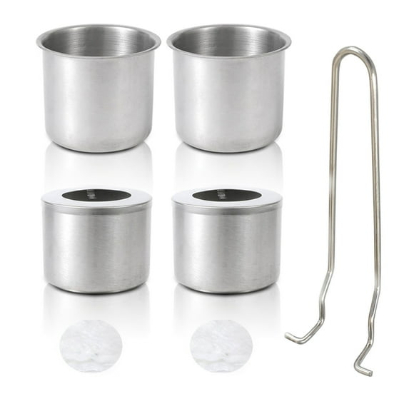 Stainless Steel Bioethanol Burners Pots Set Tabletop Ethanol Combustion Chamber
