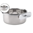 thumbnail image 1 of Stainless Steel Bird Feeding Bowls, Small Bird Feeding Cup, Stainless Steel Parrot Food Bowl Cage with Holder, Parrot Cage Water Feeder, Pet Cage Cup Holder, 1 of 7