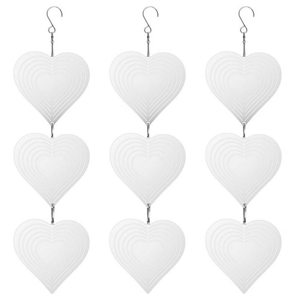 Stainless Steel Bird Scarer Discs Set, 3D Reflective Helix Wind Spinners Outdoor Garden Decor Yard Patio