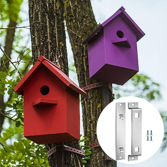 Stainless Steel Birdhouse Mount Bracket for Bird Feeder Outdoor Indoor Durable Support System for Bird