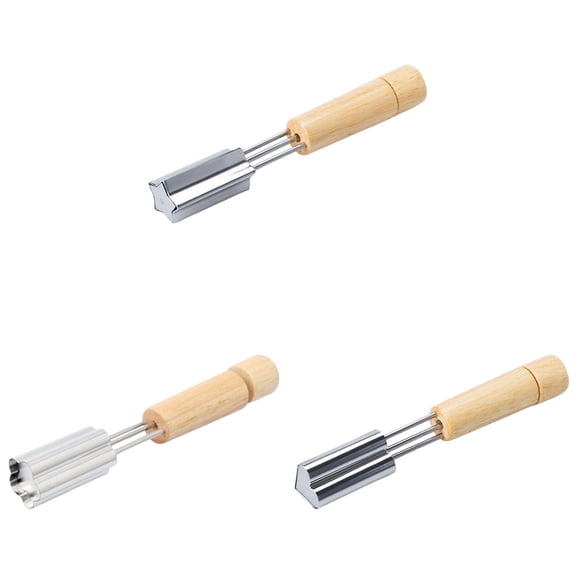 Stainless Steel Biscuit Mould Printing Die,Vegetable Cutters Shapes Cookie Stamp Stainless Steel with Wood Handle for Baking Cookies Dough