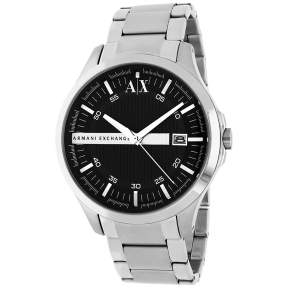 Stainless Steel Black Dial 46MM Mens Watch AX2103