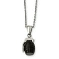 thumbnail image 1 of Stainless Steel Black IP Grenade Necklace, 1 of 1