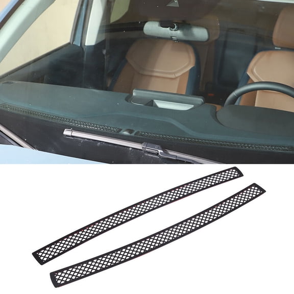 Stainless Steel Black Interior Car Dashboard Anti-blocking Grille Vent Net Cover Trim For Ford Maverick 2022 up