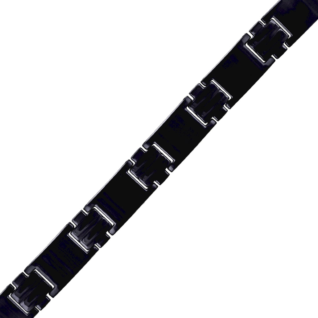 Stainless Steel Black Mens 8.5 Inch Bracelet Link Bracelet for Men