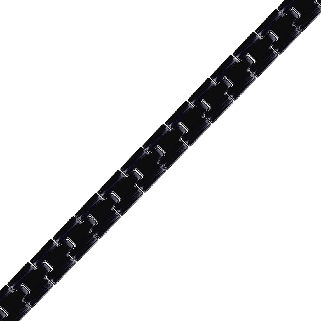 Stainless Steel Black Mens 8.5 Inch Bracelet Link Bracelet for Men