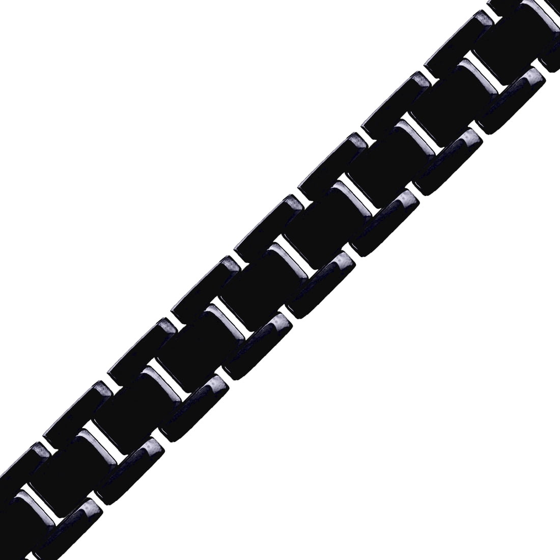 Stainless Steel Black Mens 8.5 Inch Bracelet Link Bracelet for Men