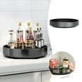 thumbnail image 1 of Stainless Steel Black Spice Rack Spinning Large Metal Organizer for Cabinet Kitchen Rotating Turntable Countertop Vertical Storage Rack Self Decorative Trays Storage Containers, 1 of 7