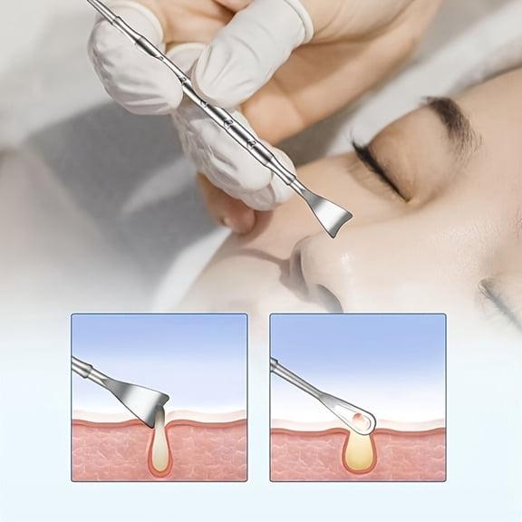 Stainless Steel Blackhead Remover Tool for Face Pore Cleaner Comedone Extractor Beauty Care