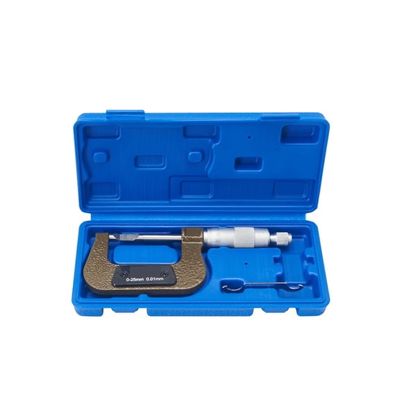 Stainless Steel Blade Micrometer Measure Keyway Groove Gap Blade Thickness 0.4mm 0.7mm Thin Slice Micrometer ,Easy to Use