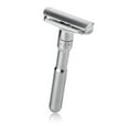 thumbnail image 1 of Stainless Steel Blade Mild Gift for Him Womens Face Manual Shaver Double Edge Razor Classic Men Shaving Adjustable Safety Razor (silver), 1 of 7