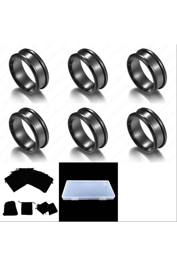 Stainless Steel Blank Core Ring Settings Finger Ring Blanks