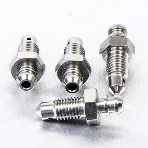Stainless Steel Bleed Nipple M7x(1.00mm) Pack x4 (SSBN7KAW-4)