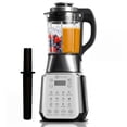thumbnail image 1 of Stainless Steel Blender with Tamper, 59oz Countertop Food Processor, 1500W High Speed Adjustable P1-P9, Professional Heating Blender, Auto Clean, 1 of 10
