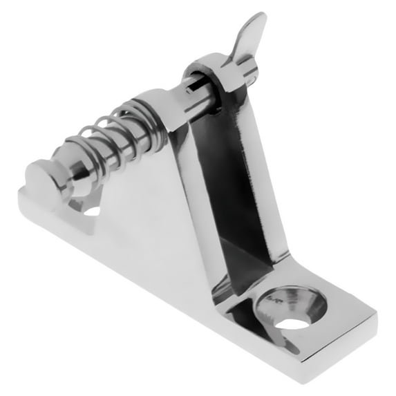 Stainless Steel Boat Deck Hinge Boat Awning Accessory Boat Canopy Fitting (Silver)