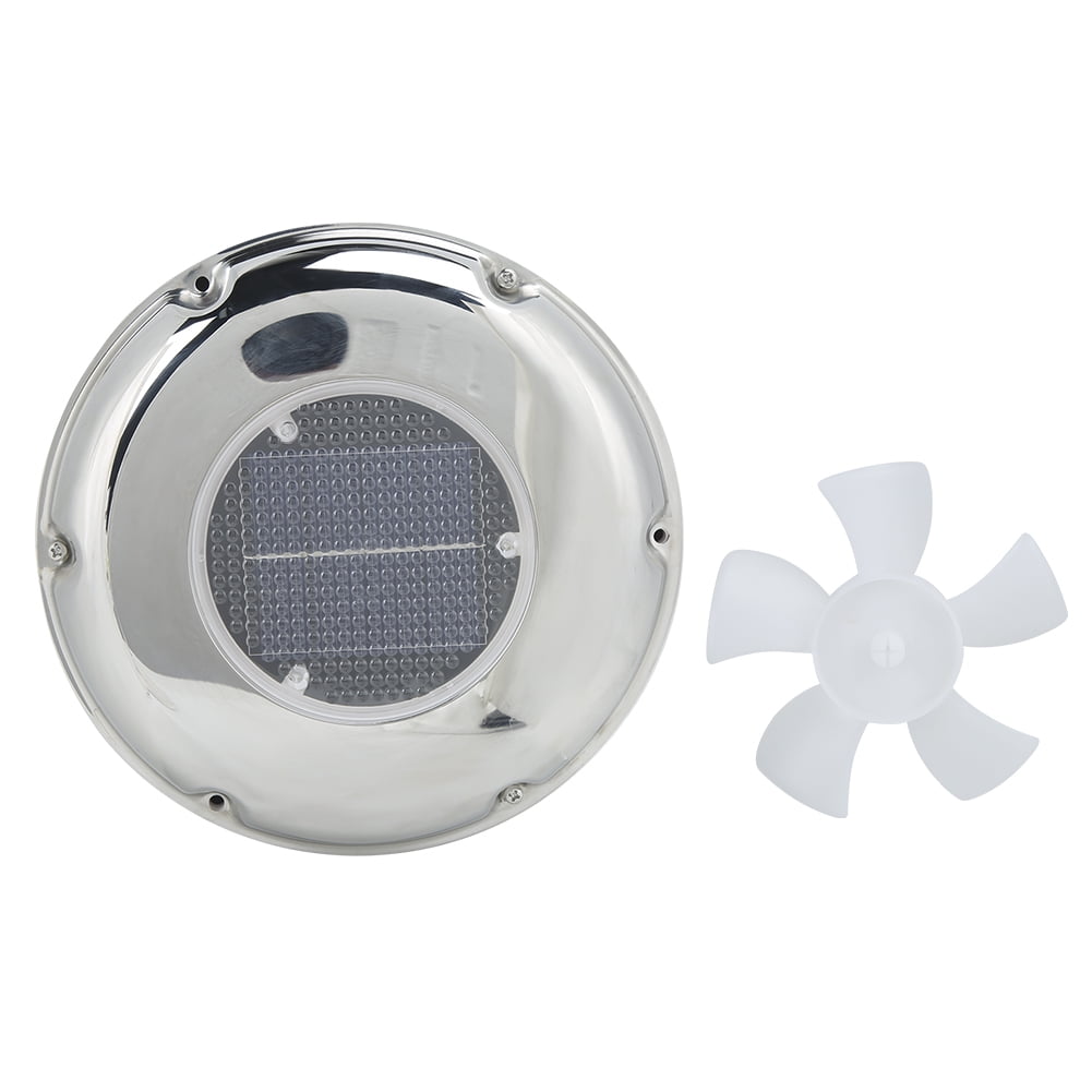 Stainless Steel Boat Exhaust Fan Solar Powered Ventilation Vent Fan