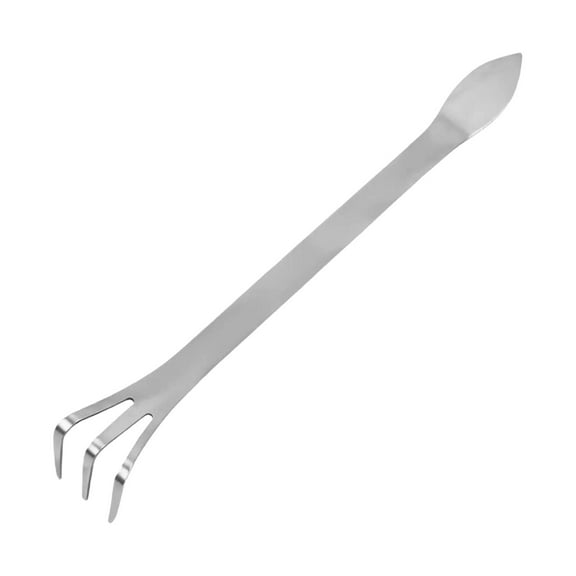 Stainless Steel Bonsai Root Rake Tool Multipurpose Gardening Soil Aeration Cultivator with Ergonomic Handle