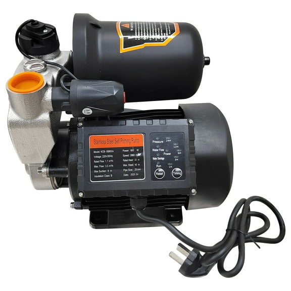 Stainless Steel Booster Pump Self Priming Water Pressure Booster Pump with Intelligent Control 220V 3.5m/h 45m Max Head