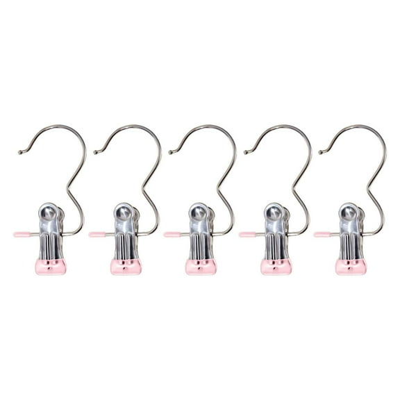 Stainless Steel Boot Hanger Clips,Hanger Clips for Hangers,Space Saving Clothespin Hat Pants Storage Hanging Travel Hook Stainless Steel Boot Hangers Clips Boot Hangers for Closet Laundry