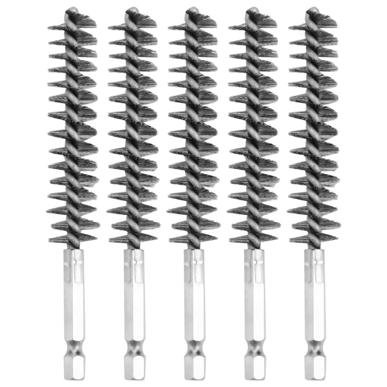 Lot De 6 Brosses Alésage Inox Pour Perceuse - Diamètres 8 à 19 Mm, Queue 1/4" - Neuf