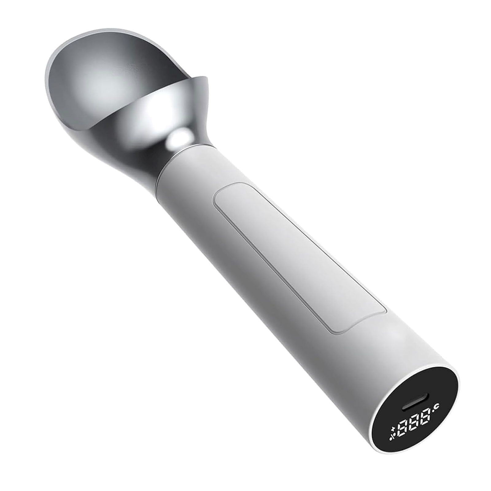 Rechargeable Heated Ice Cream Scoop - Self-Warming Spoon With LED Display, Electric Scooper For Hard Ice Cream - View #3