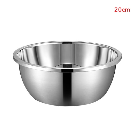 Stainless Steel Bowl DIY Cake Bread Salad Mixer Dinner Round Soup Rice Bowl Plate Kitchen Cooking Tools