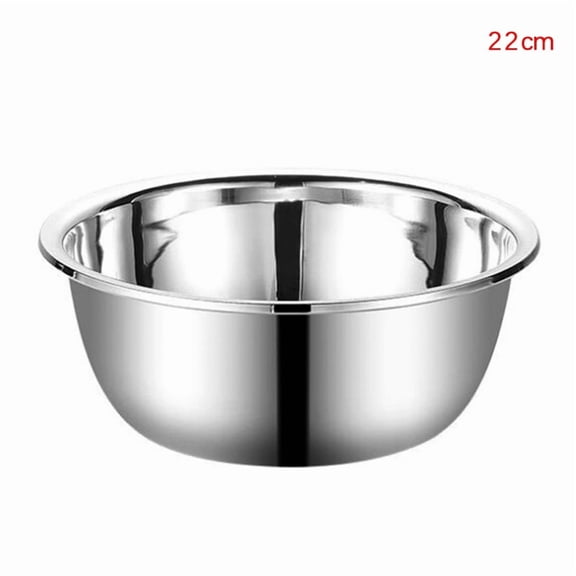 Stainless Steel Bowl DIY Cake Bread Salad Mixer Dinner Round Soup Rice Bowl Plate Kitchen Cooking Tools