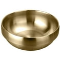 thumbnail image 1 of Stainless Steel Bowl Insulated Metal Snack Bowls Stainless Steel Heat Insulated Round Rice Soup Bowl Kitchen Dining Tableware, 1 of 8