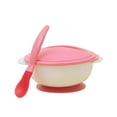 thumbnail image 1 of Stainless Steel Bowl, Ongmies Non Slip Temperature Sensitive Binaural Sippy Bowl Baby Sippy Bowl with Lid with Soft Head Spoon Training Bowl, Tableware, 1 Bowl, 1 Spoon, 1 of 6