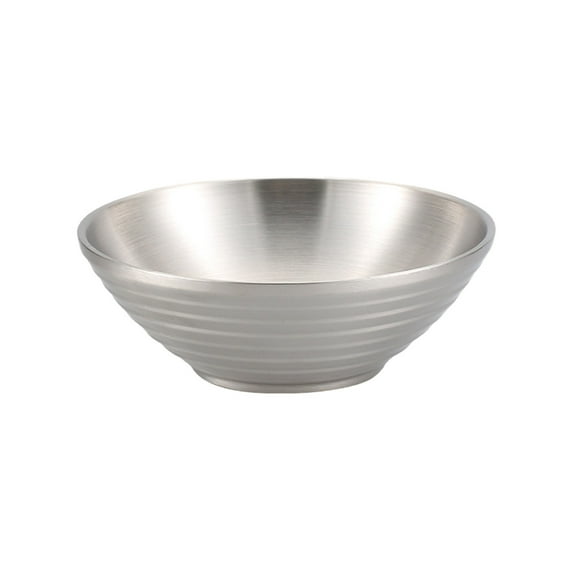 Stainless Steel Bowl Stainless Steel Bucket Bowl Lamian Noodles Bowl Japanese Cold Double Insulation Rice Bowl Speaker Bowl Large