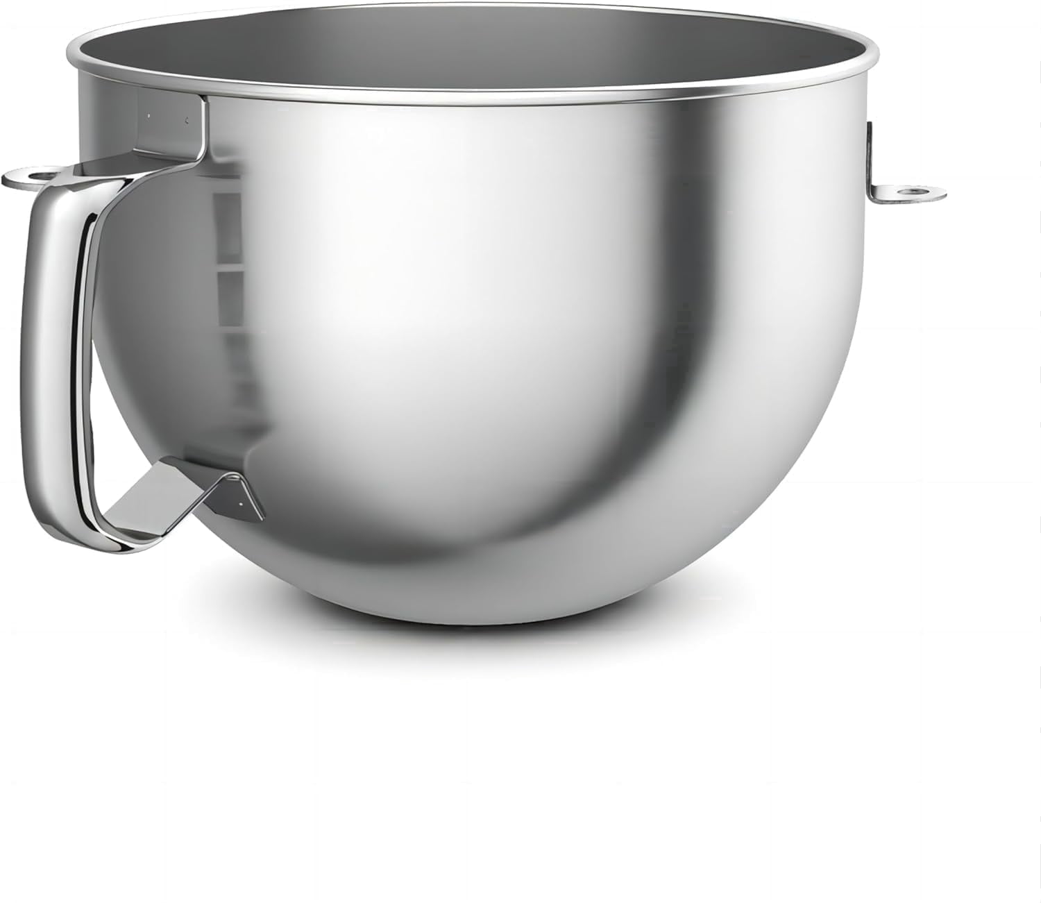 Stainless Steel Bowl for KitchenAid 4.5-6QT Stand Mixer Bowl with Handle Fits K45SS,KV25, KP25