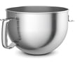 thumbnail image 1 of Stainless Steel Bowl for KitchenAid 4.5-6QT Stand Mixer Bowl with Handle Fits K45SS,KV25, KP25, 1 of 7