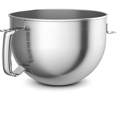 Stainless Steel Bowl for KitchenAid 4.5-6QT Stand Mixer Bowl with Handle Fits K45SS,KV25, KP25