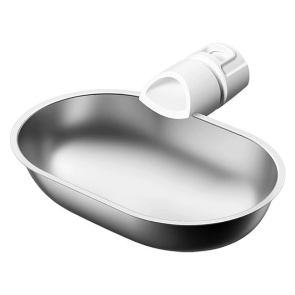 Stainless Steel Bowl for Smart Water Fountain Tilt Style Fits Tank Systems Durable Build Smooth Surface Easy to Clean