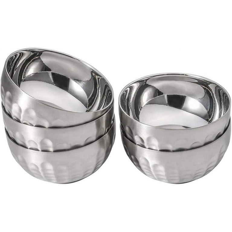 Stainless Steel Bowls Double-walled Insulated Snack Ice Cream Rice  Multipurpose and Easy To Clean Set of 1 