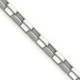 thumbnail image 1 of Stainless Steel Box Chain Necklace Chisel Polished 4.8 mm 22 inch Square Link, 1 of 4