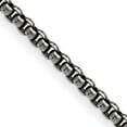 thumbnail image 1 of Stainless Steel Box Chain Styles Necklace Chisel Antiqued and Polished 3.9 mm 30 inch Rounded, 1 of 4