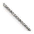 thumbnail image 1 of Stainless Steel Box Chain Styles Necklace Chisel Polished 2.2 mm 18 inch Rounded, 1 of 4