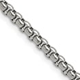thumbnail image 1 of Stainless Steel Box Chain Styles Necklace Chisel Polished 3.9 mm 30 inch Rounded, 1 of 4