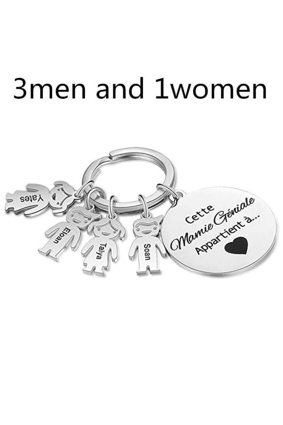 Unisex Stainless Steel Pendant Keychain for Boys and Girls Durable Key Accessories Titanium Steel Pendant Keychain Gift