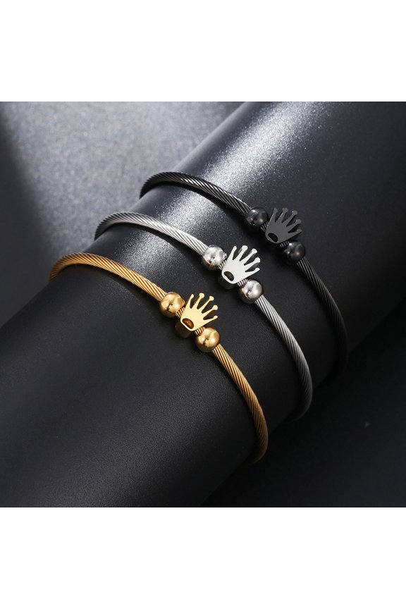 Stainless Steel Bracelet Crown