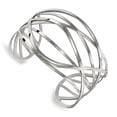 thumbnail image 1 of Stainless Steel Bracelet Cuff Women's 43 mm 7 in Chisel Polished Bangle, 1 of 3