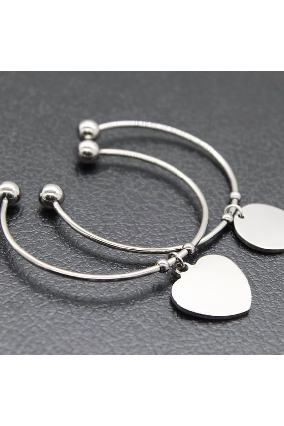 Stainless Steel Bracelet Titanium Steel Band Blank Unmarked Laser Engraving UV Color Printing Material Holiday Gift Personalized Engraving