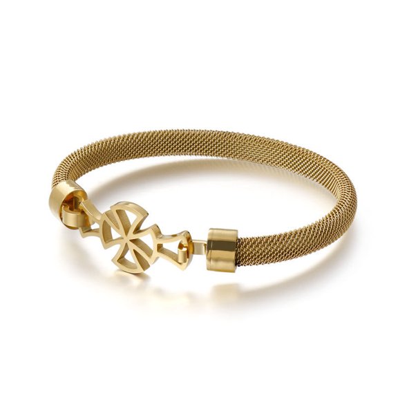 Stainless Steel Bracelet for Women Minimalist Fashion Design for Daily Wear Work Casual Outfits Gift Party Looks Stylish Versatile Accessory Bangle Aesthetic Jewelry Punk Exquisite Titanium Luxury