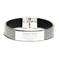 thumbnail image 1 of Stainless Steel Bracelet for Daughter In Law Guard Your Heart Inspirational Gift for Birthday and Christmas, 1 of 4
